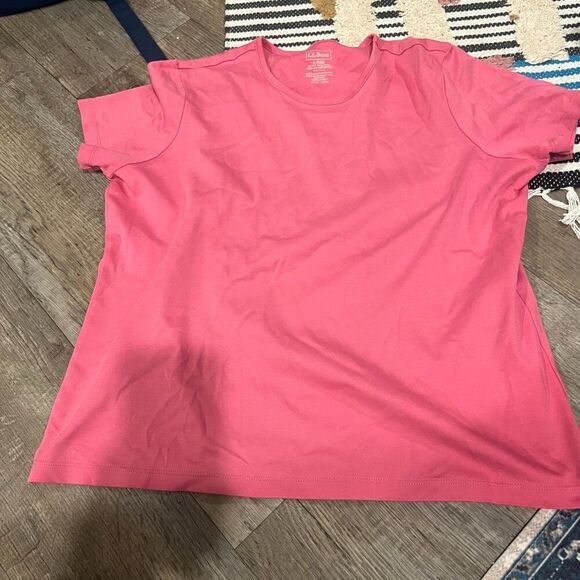 LL Bean large pink tee - Picture 3 of 6